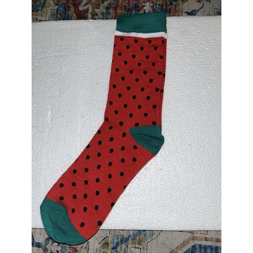 Watermelon Novelty Crew Socks. One Size